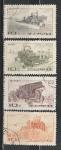 Сельскохозяйственная Техника, КНДР 1969 год, 4 гашёные марки