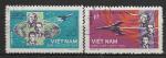 Вьетнам 1965 год, Космос, Восход, 2 гашёные марки