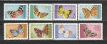 Румыния 1969, Бабочки, 8 марок