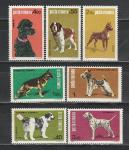 Румыния 1981 г, Собаки, 7 марок. наклейки