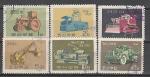 Строительный Транспорт, КНДР 1959 год, 6 гашеных марок