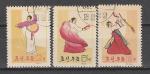 Национальные Танцы, КНДР 1964 год, 3 гашёные марки