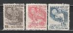 Народная Армия, КНДР 1963 г, 3 гашёные марки