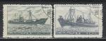 Корабли, КНДР 1965, 2 гаш. марки