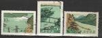 Ландшафты, Реки, КНДР 1965 год, 3 гашёные марки