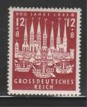 Рейх 1943 год, 800 лет Хансенсштадту, 1 марка. наклейка