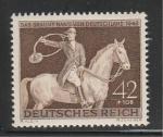 Рейх 1943 год. Охотник на лошади. 1 марка (наклейка)