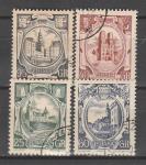 Города, Польша 1955 г, 4 гашёные марки