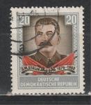 ГДР 1954 год, И. Сталин, 1 гашёная марка