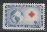 Красный Крест, Земной Шар, США 1952 год, 1 марка