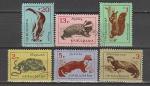 Фауна, Болгария 1963 год, 6 гашёных марок