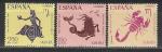 Испанская Сахара 1968 год, Знаки Зодиака, 3 марки. (н