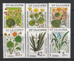 Цветы, Болгария 1988 г, 6 марок
