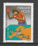 Настольный Теннис, Венрия 1982, 1 марка