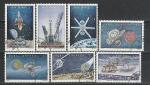 Исследования Космоса, Куба 1973 год, 7 гашёных марок