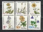 Польша 1967 г, Цветы, 6 марок (н