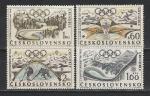 Олимпиада в Гренобле, ЧССР 1968 год, 4 марки