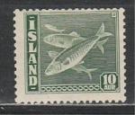 Стандарт, Рыбы, Ном.10,  Исландия 1940, 1 марка