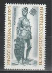 Австрия 1974 г, Европа Септ, Статуя Рыцаря, 1 марка