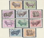 Домашние Животные, Монголия 1958 год, 10 гашёных марок