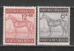 Рейх 1943 год, Лошадь, 2 марки. Наклейки