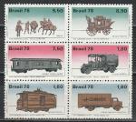 Бразилия 1978, Почтовый Транспорт, шестиблок