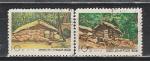 Избушки, КНДР 1973 год, 2 гашёные марки