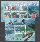 Гвинея 2009 год, Зимняя Олимпиада на Марках, гашёный малый лист + блок.