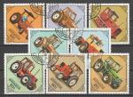 Тракторы, Монголии 1982 год, 8 гашёных марок