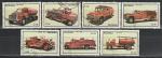 Пожарные Машины, Никарагуа 1983 год, 7 гашёных марок