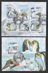 Гвинея-Бисау 2009 год, Пингвины-морские птицы, гашёный малый лист + блок .