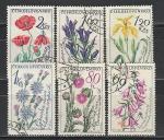 Цветы, ЧССР 1964, 6 гаш. марок
