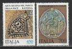 Искусство, Мозаика, Италия 1990, 2 марки