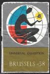 Непочтовая марка. Универсальная выставка. Брюссель 1958 год 