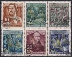 ГДР 1955 год. Фридрих Энгельс. 6 гашёных марок