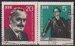 ГДР 1962 год. Болгарский политический деятель Георгий Димитров. 2 гашёные марки