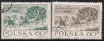 Польша 1964 год. День почтовой марки. Картина Юзефа Бродовского. 2 гашеные марки