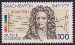 ФРГ 1993 год. 350 лет со дня рождения ученого Исаака Ньютона. 1 Марка