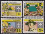 Танзания 1982 год. Движение бойскаутов. 4 марки