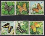 Куба 1982 год. Бабочки. 6 гашеных марок