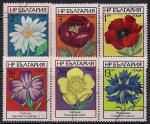 Болгария 1973 год. Полевые цветы. 6 гашеных марок