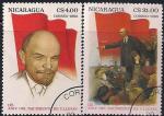 Никарагуа 1985 год. Ленин. 115 лет со дня рождения. 2 гашеные марки