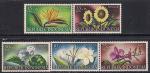 Индонезия 1957 год. Цветы. 5 марок