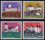 Швейцария 1976 год. Старинные замки и крепости. 4 марки