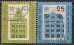 ГДР 1961 год. Выставка в Лейпциге. 2 гашёные марки