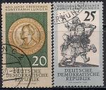 ГДР 1960 год. Коллекции Дрезденского музея. 2 гашёные марки