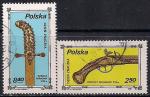 Польша 1981 год. День почтовой марки. Старинный пистолет и кинжал. 2 гашеные марки