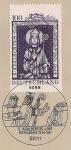 ФРГ 1997 год. 1000 лет со дня смерти святого Адальберта. Марка на листе с гашением первого дня 