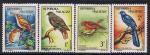 Мадагаскар 1963 год. Тропические птицы. 4 марки