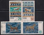 ГДР 1966 год. Фрески Берлинского музея. 4 гашёные марки